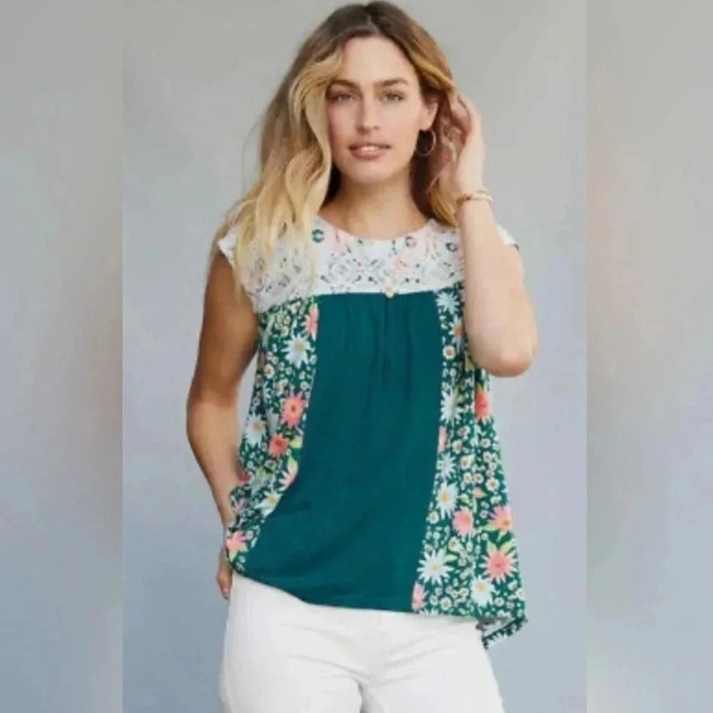 Matilda Jane Dream Chasers It's the Weekend Top Size M Floral